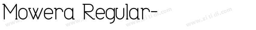 Mowera Regular字体转换